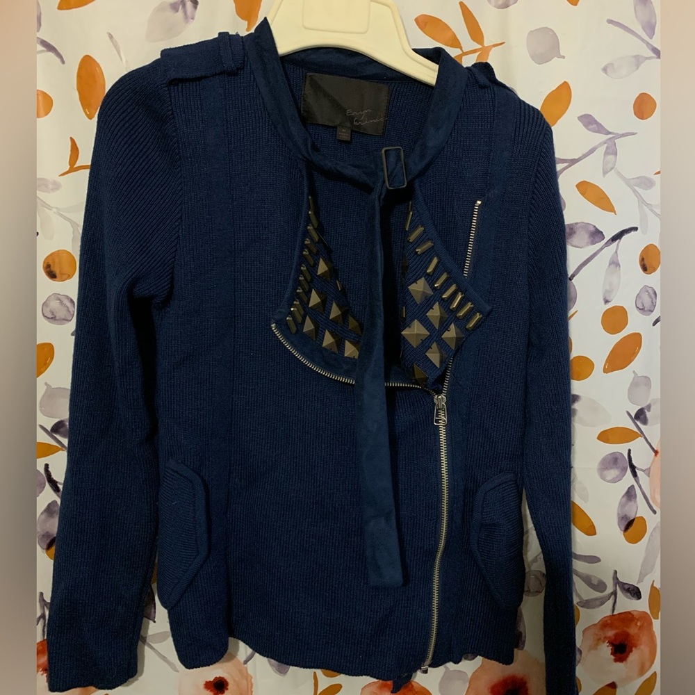 Eryn Brinie Sweater/Jacket with Studded Accents Sz M